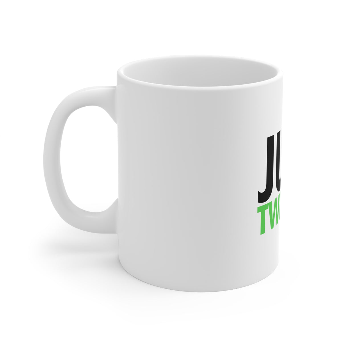 Glossy White Coffee / Tea Mug - Just Twerk It, view 2