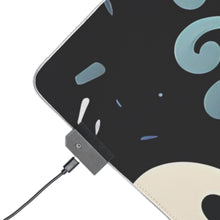 DistinctInk LED Gaming Mouse Pad with Ghastly Skeletal Shadows Design for Halloween