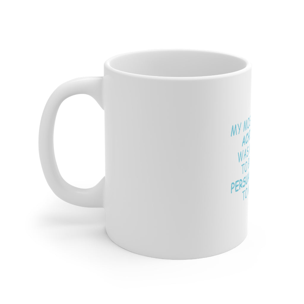 Glossy White Coffee / Tea Mug - Persuade My Wife to Marry Me, view 2