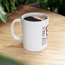 DistinctInk Glossy White Coffee / Tea Mug - The Only BS I Need is Bags and Shoes
