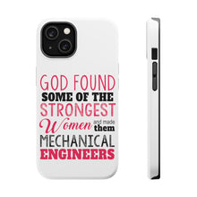 DistinctInk ToughCase for Apple iPhone, Compatible with MagSafe Charging - Strongest Women are Mechanical Engineers