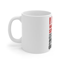 DistinctInk Glossy White Coffee / Tea Mug - I Like Watching Sports Getting Drunk Yelling