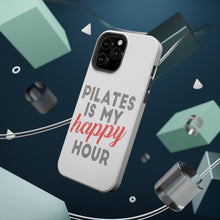 DistinctInk ToughCase for Apple iPhone, Compatible with MagSafe Charging - Pilates is My Happy Hour