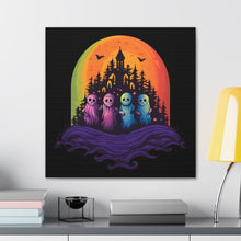 DistinctInk Canvas Wall Art with Discover Your True Path for Halloween LGBTQ+ Pride