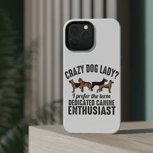 DistinctInk ToughCase for Apple iPhone, Compatible with MagSafe Charging - Crazy Dog Lady? Canine Enthusiast