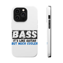 DistinctInk ToughCase for Apple iPhone, Compatible with MagSafe Charging - Bass - It's Like Guitar But Much Cooler