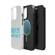 DistinctInk ToughCase for Apple iPhone, Compatible with MagSafe Charging - Golf Grip It And Rip It