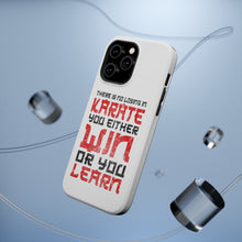 DistinctInk ToughCase for Apple iPhone, Compatible with MagSafe Charging - No Losing in Karate - Win Or Learn