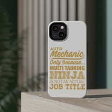 DistinctInk ToughCase for Apple iPhone, Compatible with MagSafe Charging - Auto Mechanic Multi Tasking Ninja