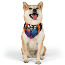 DistinctInk Adjustable Pet Banana Collar with The Paths We Choose Design for Halloween LGBTQ+ Pride