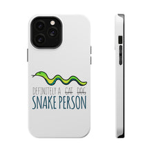 DistinctInk ToughCase for Apple iPhone, Compatible with MagSafe Charging - Definitely a Snake Person
