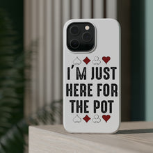 DistinctInk ToughCase for Apple iPhone, Compatible with MagSafe Charging - I'm Just Here for the Pot - Poker Casino