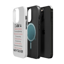 DistinctInk ToughCase for Apple iPhone, Compatible with MagSafe Charging - Teacher Student Helping Homework Encourage