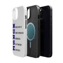 DistinctInk ToughCase for Apple iPhone, Compatible with MagSafe Charging - Nurse Never Gives Up