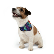 DistinctInk Adjustable Pet Banana Collar with "Mindful Connections" Design for Halloween LGBTQ+ Pride