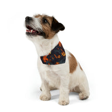 DistinctInk Adjustable Pet Banana Collar with Darkness Falls on Halloween Design for Halloween