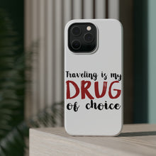 DistinctInk ToughCase for Apple iPhone, Compatible with MagSafe Charging - Traveling is My Drug of Choice