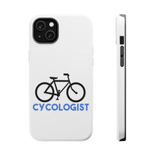 DistinctInk ToughCase for Apple iPhone, Compatible with MagSafe Charging - Cycologist Bicycle Cycling