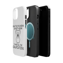 DistinctInk ToughCase for Apple iPhone, Compatible with MagSafe Charging - Not a Bear? I have the Koala-fications