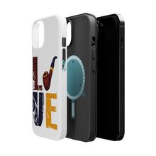 DistinctInk ToughCase for Apple iPhone, Compatible with MagSafe Charging - Love Pipe Smoking