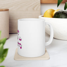 DistinctInk Glossy White Coffee / Tea Mug - Born to be a Unicorn