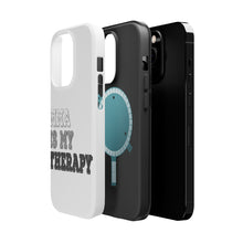 DistinctInk ToughCase for Apple iPhone, Compatible with MagSafe Charging - MMA Is My Therapy
