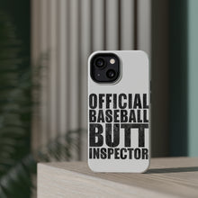 DistinctInk ToughCase for Apple iPhone, Compatible with MagSafe Charging - Official Baseball Butt Inspector