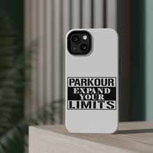 DistinctInk ToughCase for Apple iPhone, Compatible with MagSafe Charging - Parkour Expand Your Limits