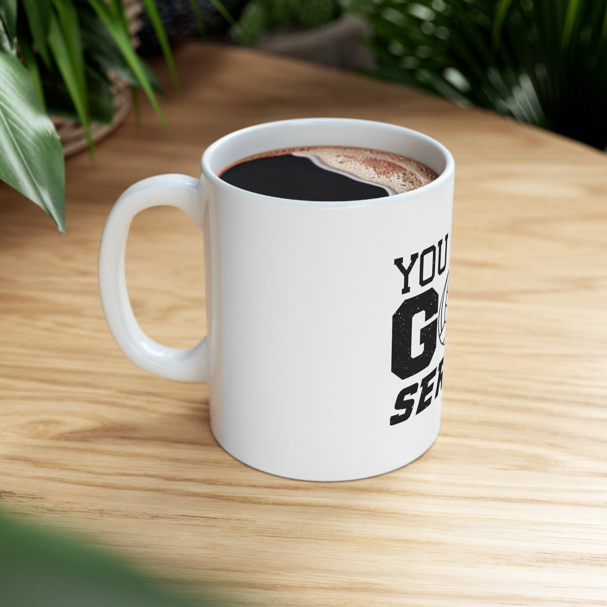 Glossy White Coffee / Tea Mug - You Just Got Served Volleyball, view 8