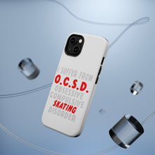 DistinctInk ToughCase for Apple iPhone, Compatible with MagSafe Charging - OCSD - Obsessive Compulsive Skating Disorder