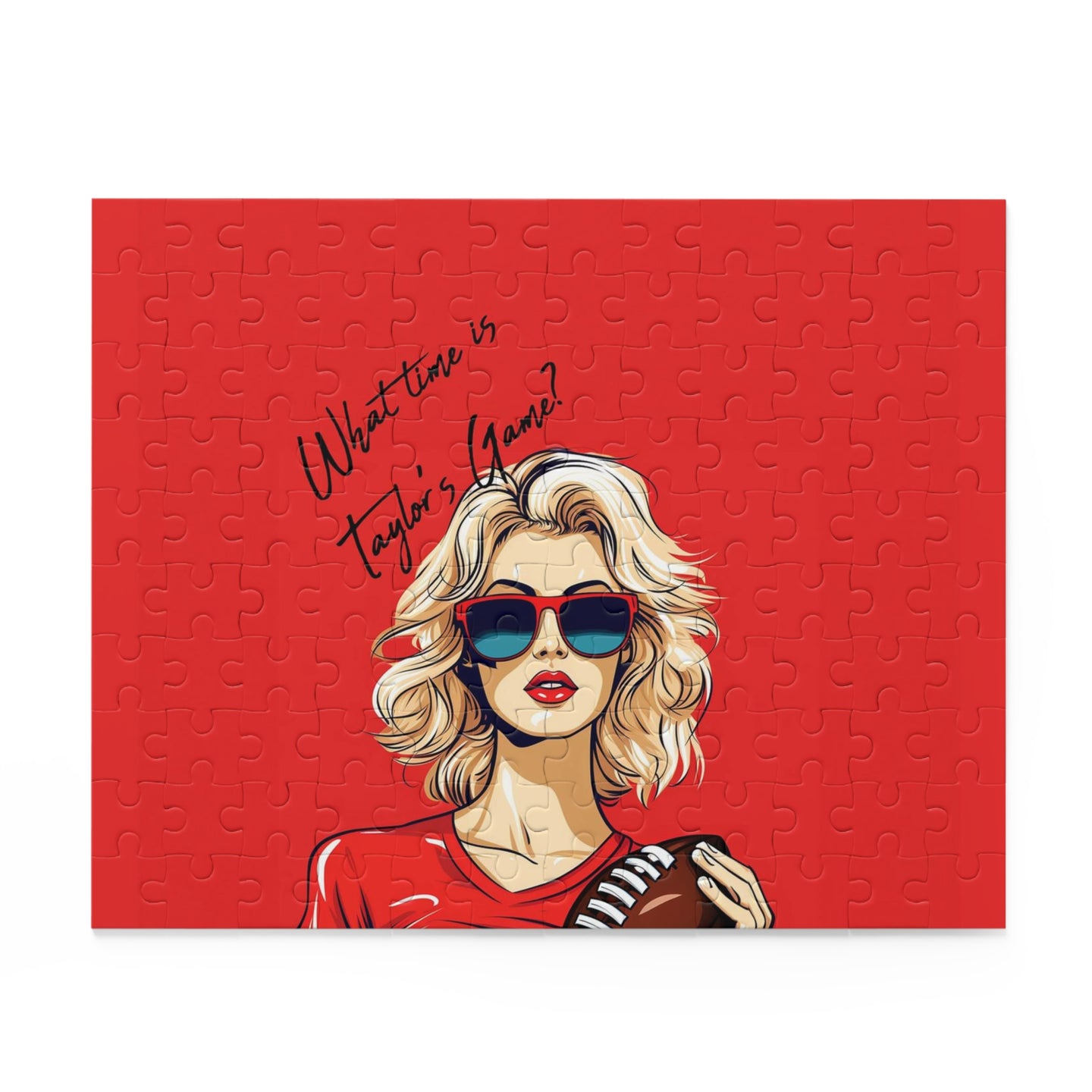 DistinctInk Jigsaw Puzzle with What Time Is Taylor's Game? design