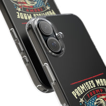 DistinctInk Hybrid (Acrylic/TPU) Clear Slim Fit Case for Apple iPhone | Trump: Promises Made, Promises Kept - Conservative