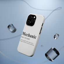 DistinctInk ToughCase for Apple iPhone, Compatible with MagSafe Charging - Mechanic Definition Hide the Extra Parts
