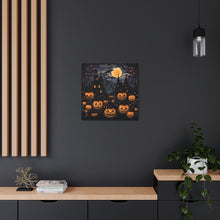 DistinctInk Canvas Wall Art with Spooky All Hallows' Eve for Halloween