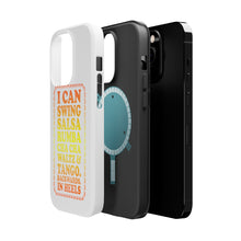 DistinctInk ToughCase for Apple iPhone, Compatible with MagSafe Charging - Swing Salsa Rumba Cha Cha Waltz in Heels