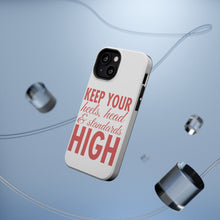 DistinctInk ToughCase for Apple iPhone, Compatible with MagSafe Charging - Keep Your Heels Head & Standards high