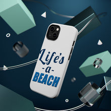 DistinctInk ToughCase for Apple iPhone, Compatible with MagSafe Charging - Life's a Beach
