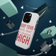 DistinctInk ToughCase for Apple iPhone, Compatible with MagSafe Charging - Keep Your Heels Head & Standards high