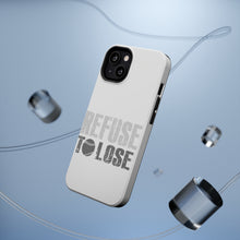 DistinctInk ToughCase for Apple iPhone, Compatible with MagSafe Charging - Refuse to Lose Baseball
