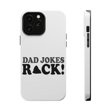 DistinctInk ToughCase for Apple iPhone, Compatible with MagSafe Charging - Dad Jokes Rock