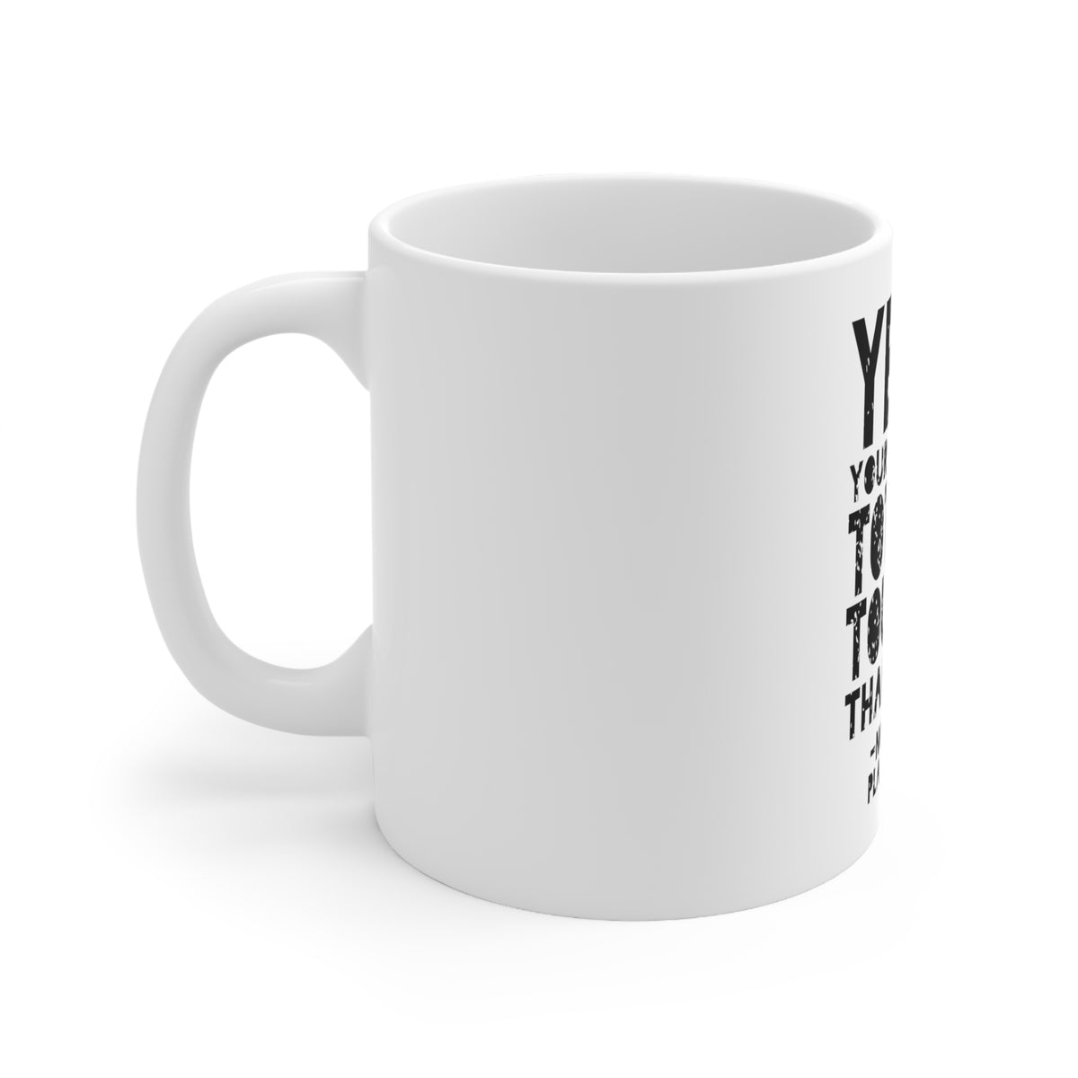 Glossy White Coffee / Tea Mug - Yeah Your Sport Is Totally Tougher Hockey, view 2