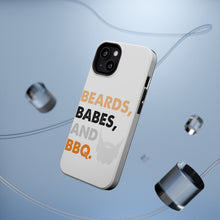 DistinctInk ToughCase for Apple iPhone, Compatible with MagSafe Charging - Beards, Babes And BBQ