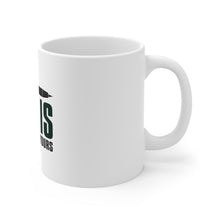 DistinctInk Glossy White Coffee / Tea Mug - My Pen Is Bigger Than Yours