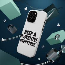 DistinctInk ToughCase for Apple iPhone, Compatible with MagSafe Charging - Keep a PAWsitive PUPPYtude