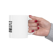 DistinctInk Glossy White Coffee / Tea Mug - Never Let Good Enough Be Enough
