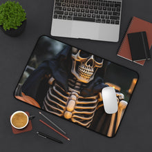 DistinctInk Desk Mat with Skellington's Spooky Soiree Design for Halloween