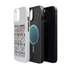 DistinctInk ToughCase for Apple iPhone, Compatible with MagSafe Charging - Marry - Good Wife Become Happy
