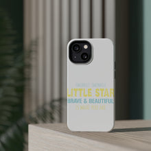 DistinctInk ToughCase for Apple iPhone, Compatible with MagSafe Charging - Twinkle Little Star Brave & Beautiful You Are