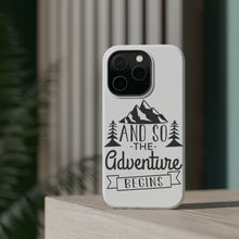 DistinctInk ToughCase for Apple iPhone, Compatible with MagSafe Charging - And so the Adventure Begins