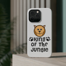 DistinctInk ToughCase for Apple iPhone, Compatible with MagSafe Charging - King of the Jungle - Lion